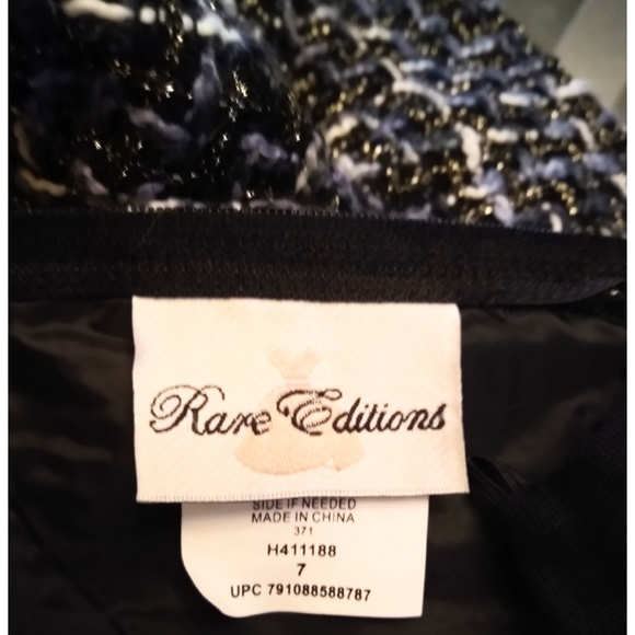 Rare Editions Girls Party Dress Black & Gray 7 - Picture 5 of 6